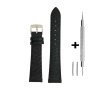 Czarny pasek 18 mm skórzany DILOY 407.18.01 + GRATIS dwa teleskopy i narzędzie