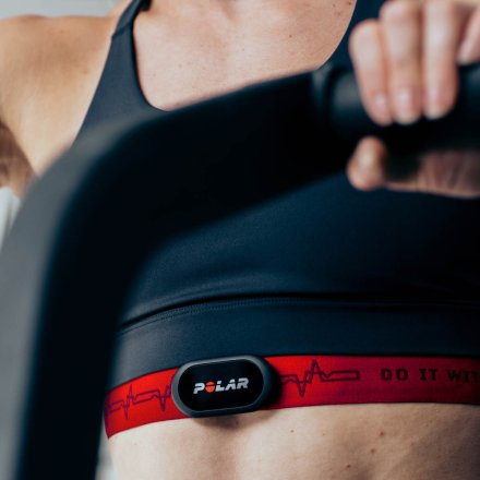 Polar Nadajnik H10 czerwony z napisem M-XXL