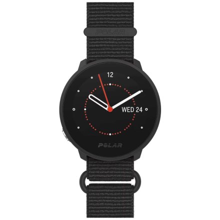 Polar UNITE Czarny tekstylny zegarek sportowy z pomiarem tętna