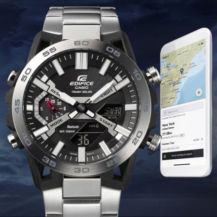 Zegarek Męski Casio ECB-2000D-1AEF Edifice Premium SOSPENSIONE  ECB 2000 1A