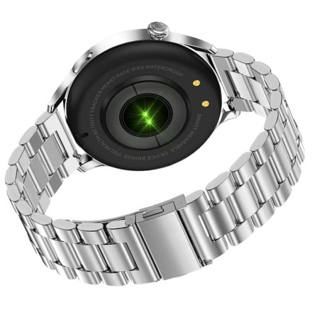 Smartwatch damski z funkcją rozmowy Rubicon SMARUB129 ze srebrną bransoletką RNCE81