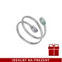 Srebrny pierścionek sprężyna z kryształami VICTORIA CRUZ • SREBRO 925
