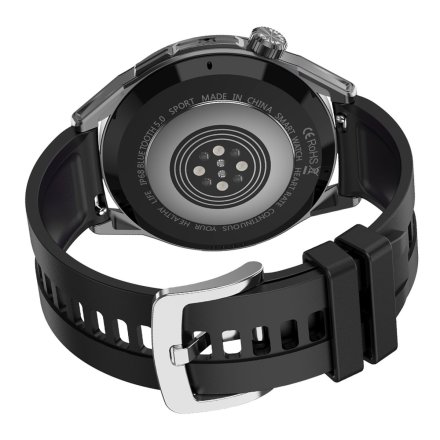 Smartwatch z funkcją rozmowy Ciśnienie Sport Tlen Rubicon SMARUB151 czarny DWA PASKI RNCE88