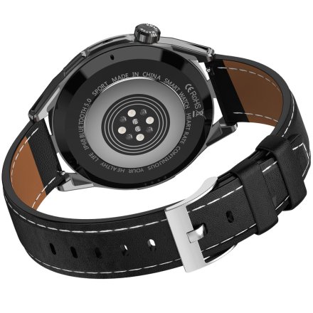 Smartwatch z funkcją rozmowy Ciśnienie Sport Tlen Rubicon SMARUB151 czarny DWA PASKI RNCE88