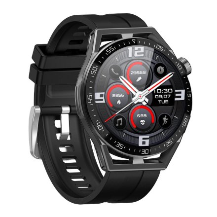 Smartwatch z funkcją rozmowy Ciśnienie Sport Tlen Rubicon SMARUB152 czarny RNCE88
