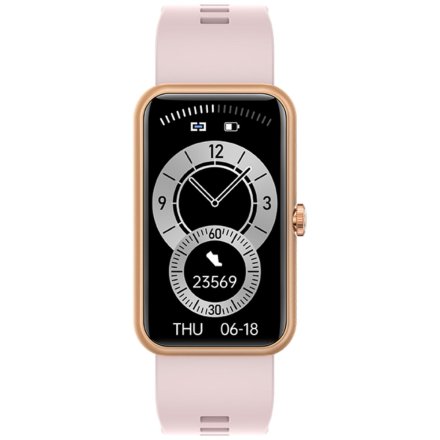 Smartwatch Opaska Rubicon Różowy SMARUB135 RNCE83
