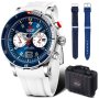 Zegarek Vostok Europe Anchar Chrono 6S21-510A583 biało-niebieski