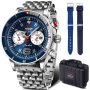 Zegarek Vostok Europe Anchar Chrono z bransoletą 6S21-510A583 B niebieski