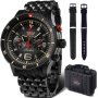 Zegarek Vostok Europe Anchar Chrono z bransoletką 6S21-510C582 czarny
