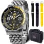 Zegarek Vostok Europe Anchar Automat z bransoletą NH35A-510A522 czarno-żółty