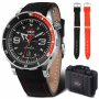 Zegarek Vostok Europe Anchar Automat NH35A-510A587 czarno-czerwony
