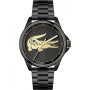Czarny zegarek Lacoste Le Croc 2011175 czarny z bransoletą