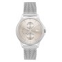 Damski zegarek LACOSTE Pleats 2001237 klasyczny srebrny 