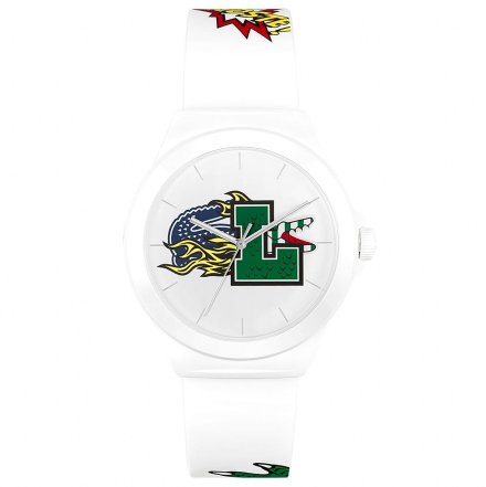 Męski zegarek Lacoste 2011232 Neocroc z białym paskiem