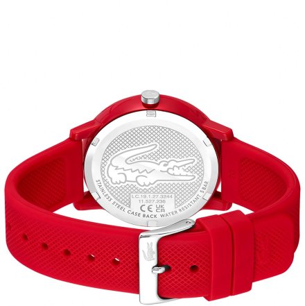 Męski zegarek Lacoste 2011173 1212 czerwony kauczukowy
