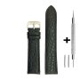 Czarny pasek 18 mm skórzany DILOY P209.18.01 + GRATIS dwa teleskopy i narzędzie