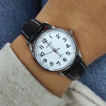 Zegarek Damski Casio Classic srebrny z czarnym paskiem LTP-1303PL-7BVEG