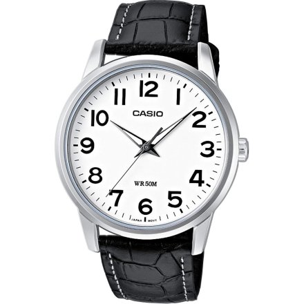 Zegarek Męski Casio Classic z czarnym paskiem MTP-1303PL-7BVEG
