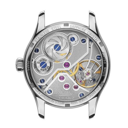 Zegarek Atlantic Worldmaster Mechanical Manufacture czarny 52952.41.63