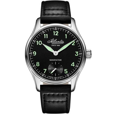 Zegarek Atlantic Worldmaster Mechanical Manufacture czarny 52952.41.63