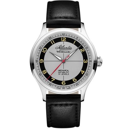 Zegarek Atlantic Worldmaster Original Mechanical Incabloc Szary 53680.41.23