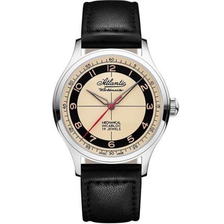 Zegarek Atlantic Worldmaster Original Mechanical Incabloc Cream 53680.41.93