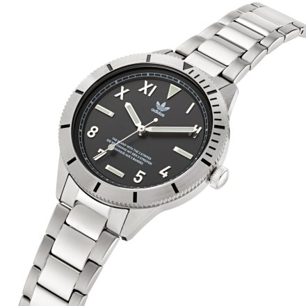 Srebrny zegarek adidas Originals Fashion Edition Three 36 mm AOFH22053