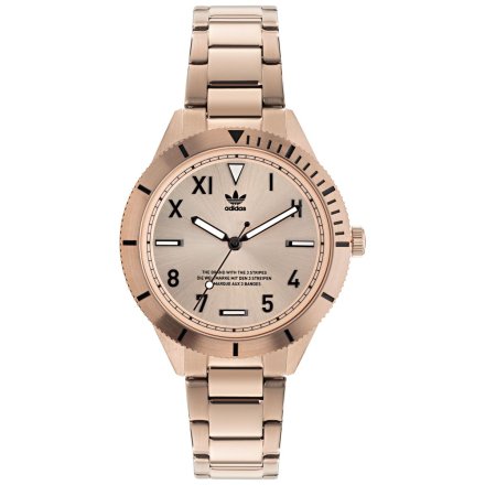 Różowozłoty zegarek adidas Originals Fashion Edition Three 36 mm AOFH22063