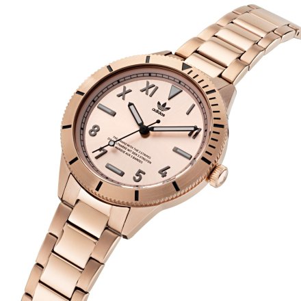 Różowozłoty zegarek adidas Originals Fashion Edition Three 36 mm AOFH22063