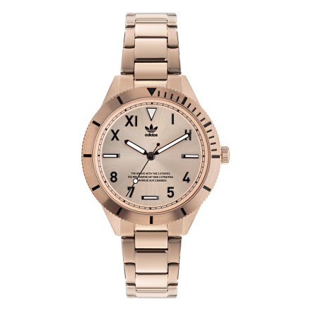 Różowozłoty zegarek adidas Originals Fashion Edition Three 36 mm AOFH22063