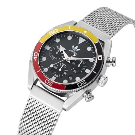 Srebrny zegarek adidas Originals Fashion Edition Two Chrono AOFH22501