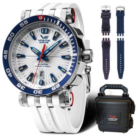 Zegarek Vostok Europe Energia biało-granatowy NH35-575A650
