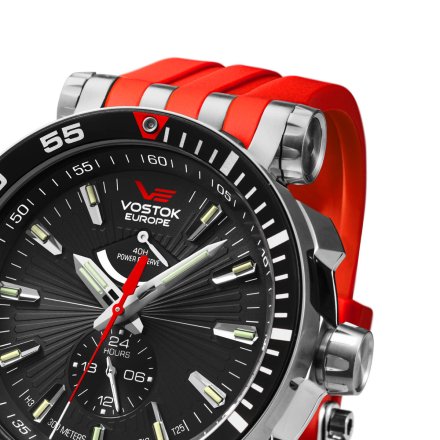 Zegarek Vostok Europe Energia czerwono-czarny YN84-575A538 R