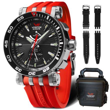 Zegarek Vostok Europe Energia czerwono-czarny YN84-575A538 R