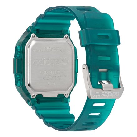 Zielony zegarek adidas Originals Street Digital One GMT AOST22048