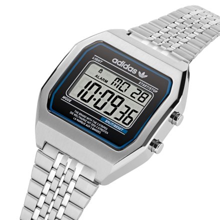 Srebrny zegarek adidas Originals Street Digital Two  AOST22072
