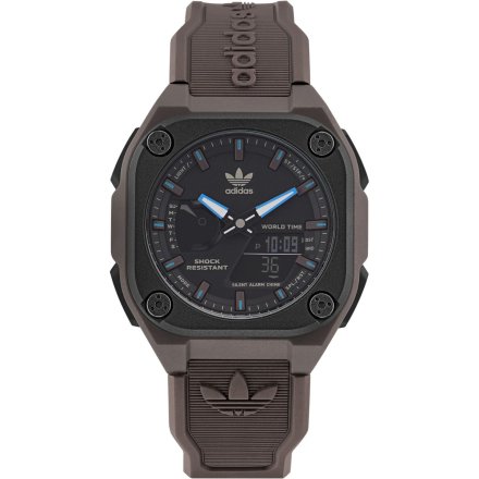 Brązowy zegarek adidas Originals Street City Tech One  AOST22546