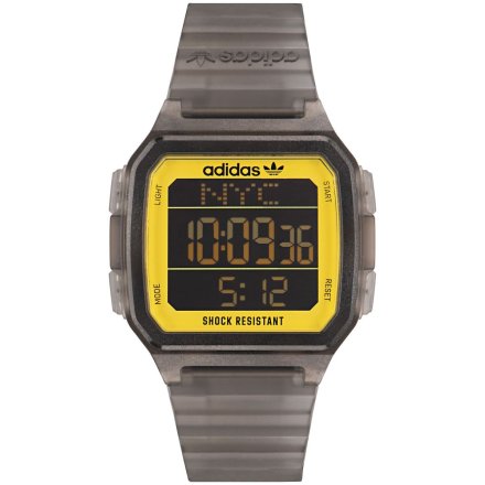 Czarny zegarek adidas Originals Street Digital One GMT  AOST22554