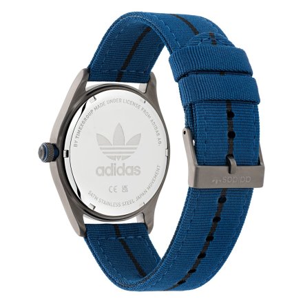Grafitowy zegarek adidas Originals Style Code Four  AOSY22521