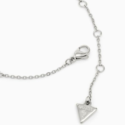 Biżuteria Guess damska bransoletka srebrna logo JUBB02246JWRHL