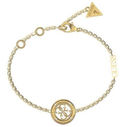 Biżuteria Guess damska bransoletka złota logo JUBB02289JWYGBKS