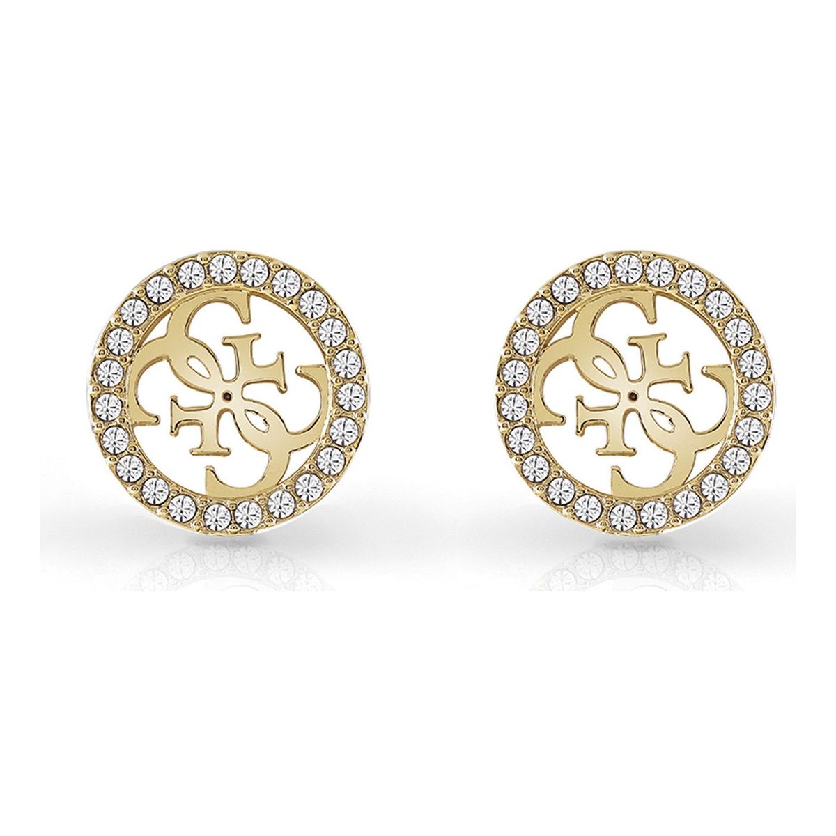 2025春大特価セール！ Złote kolczyki Guess z kryształkami GUESS STUDS PARTY 衛生日用品
