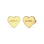 Złote kolczyki Guess serca z logo GUESS STUDS PARTY  JUBE02171JW
