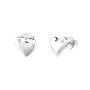 Srebrne kolczyki Guess serca wkrętki GUESS FLUID HEARTS JUBE02303JW