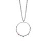Srebrny naszyjnik z zawieszką koło z kolorowymi kryształami VICTORIA CRUZ • SREBRO 925