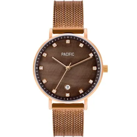 Brązowy damski zegarek PACIFIC X6090-10