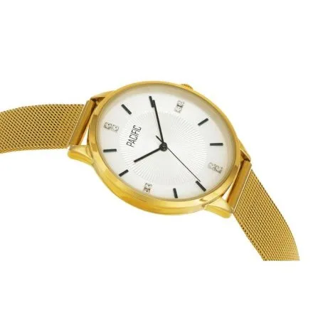Złoty damski zegarek PACIFIC X6148-02
