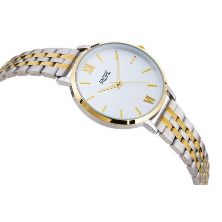 Srebro-złoty damski zegarek PACIFIC X6172-09