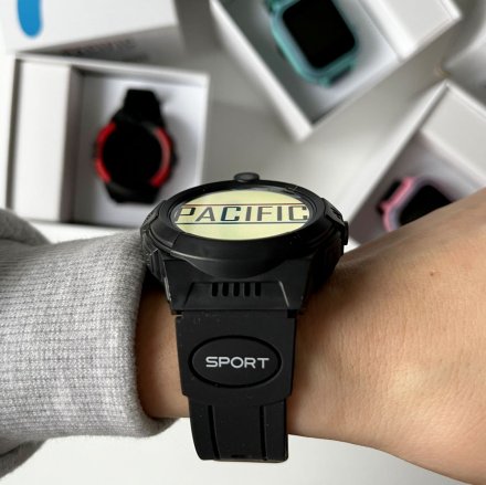 Smartwatch dla dziecka SIM GPS WIDEO ROZMOWY Czarny Pacific 31-01 + TOREBKA GRATIS!