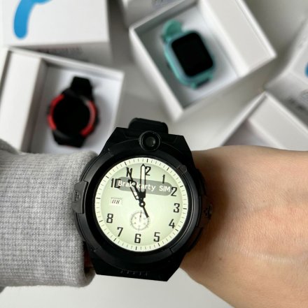 Smartwatch dla dziecka SIM GPS WIDEO ROZMOWY Czarny Pacific 31-01 + TOREBKA GRATIS!